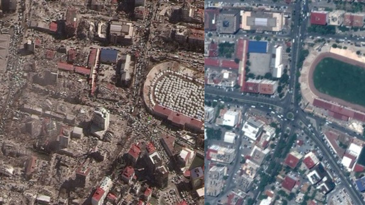 Turkey Earthquake BeforeAfter Satellite Images Of Rubbled Turkish
